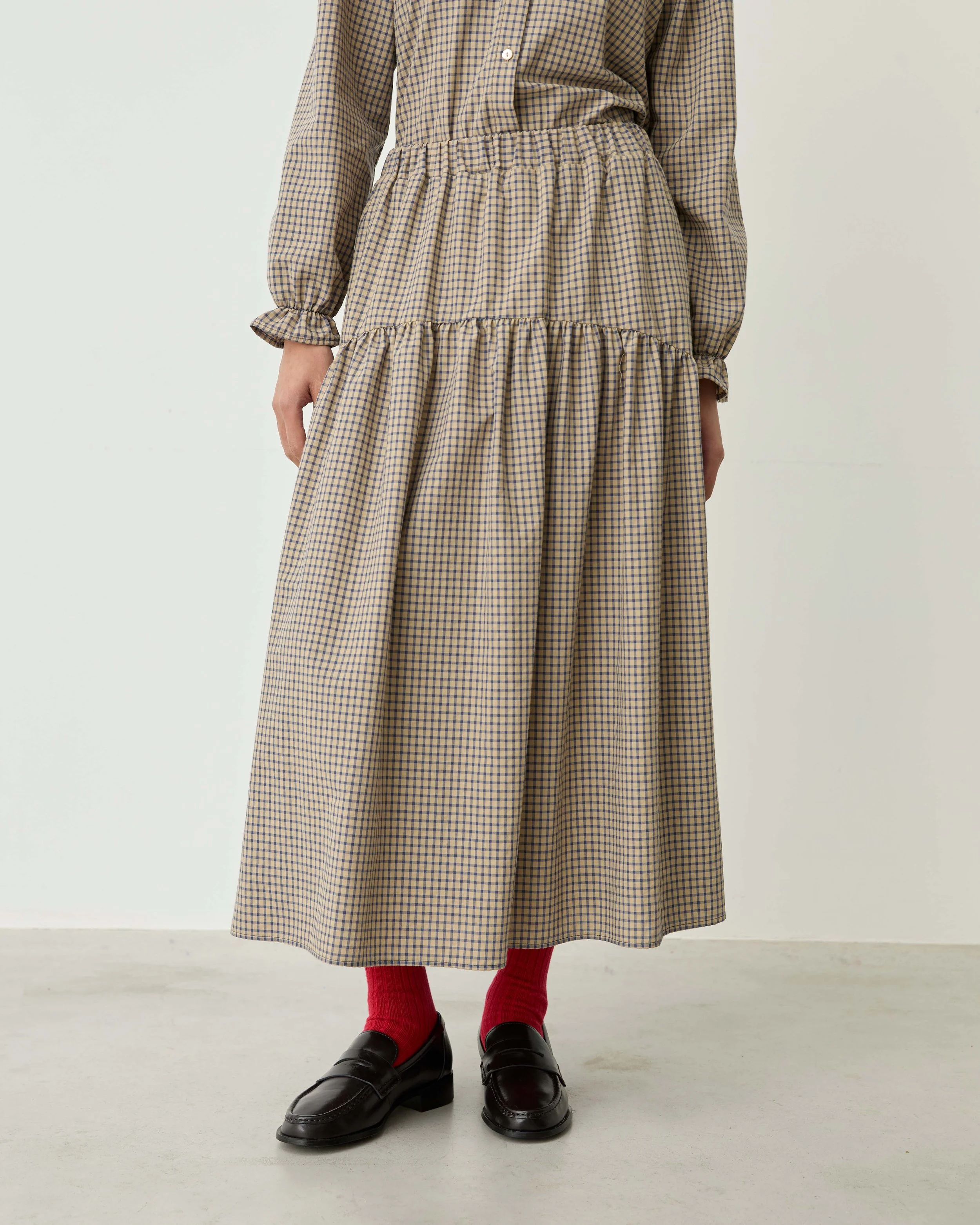 Aline Checks Skirt_Beige3.jpg