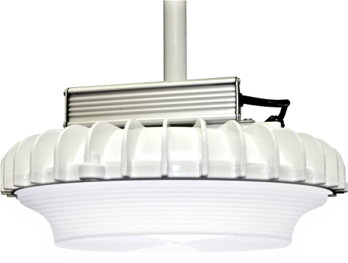 Designed and manufactured of powder-coated, die-cast aluminum, the new GRG luminaire is compact, lightweight (only 7lbs. assembled) and delivers up to 109 lm/W. GRG is designed specifically for superior performance in parking garages. The GRG's highly-efficient integrated heat sink, along with an exterior mounted driver, ensures exceptional thermal management for decades of service. The GRG comes standard with proprietary 44kA/22kV surge suppression.