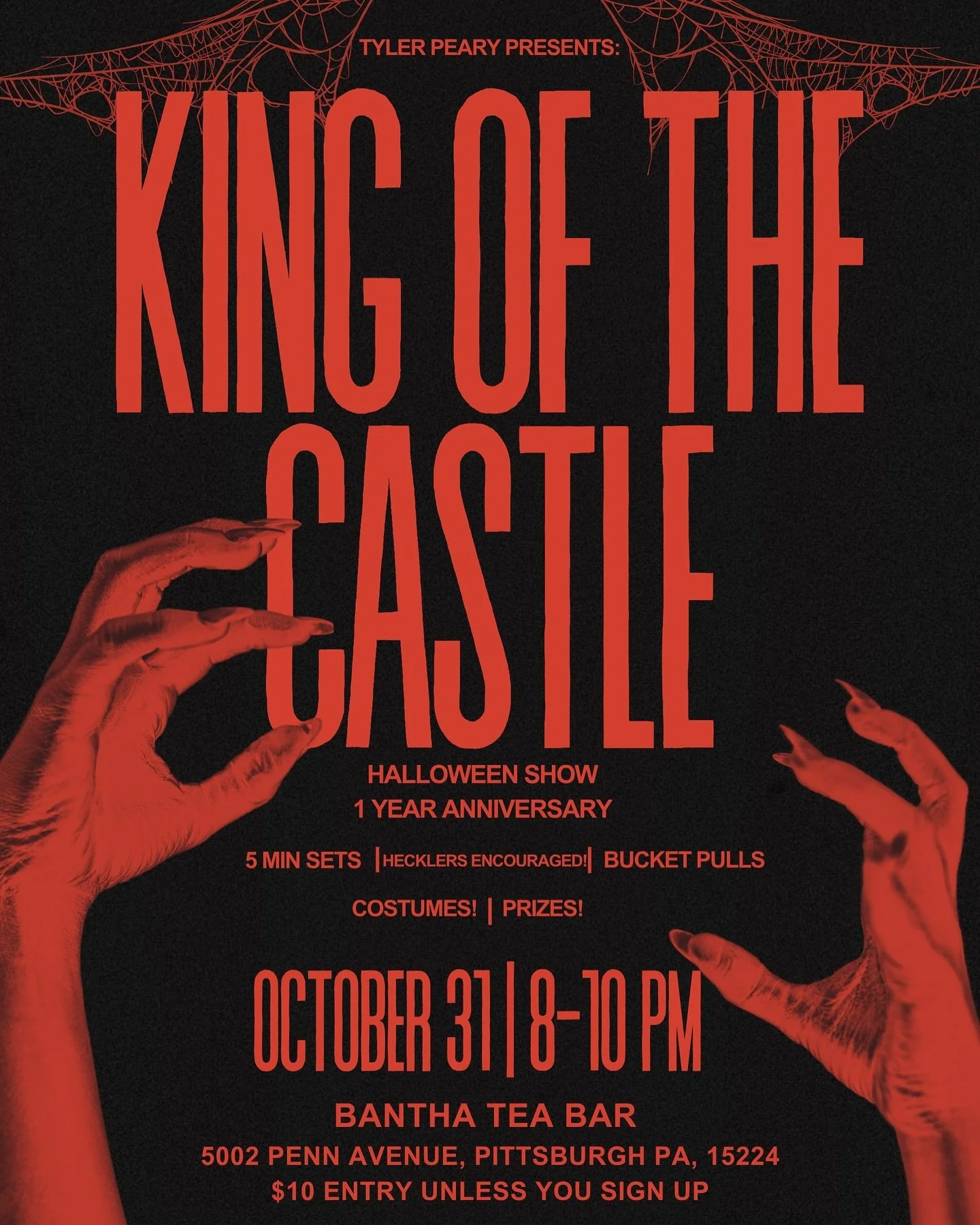 Halloween Comedy Show TOMORROW, OCT 31st 🎃🗣️ (hecklers encouraged)

8 PM start, $5 entry unless you sign up! Bantha will be open and serving drinks the entire time