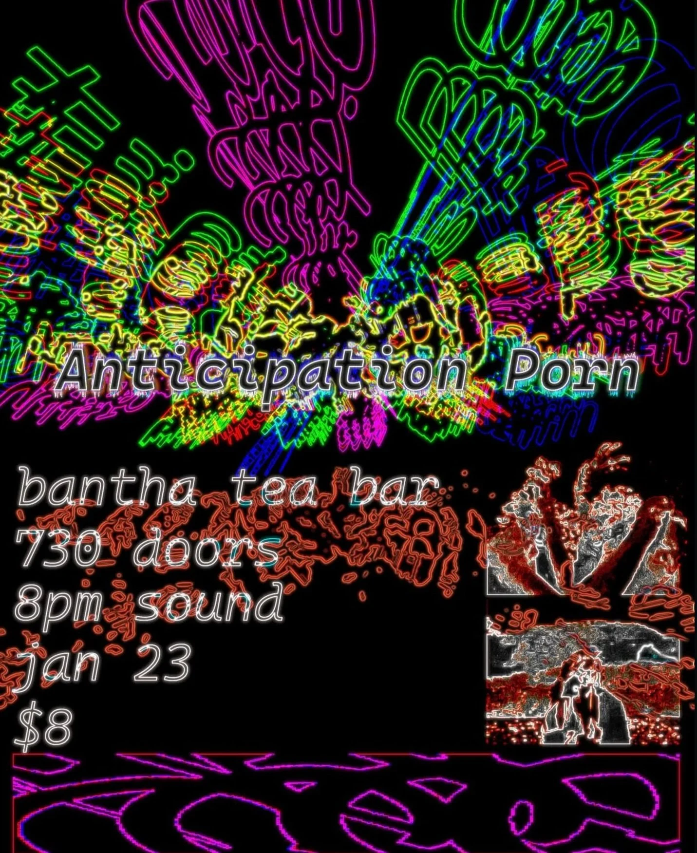 TONIGHT! Anticipation Porn accompanied by a screening of select short films ⚡️

Doors 7:30, 8 PM start, $8 entry