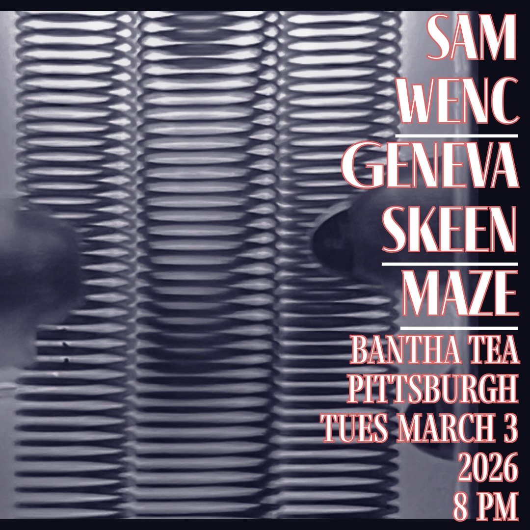 -TONIGHT- March 3rd: Experimental Pedal Steel Music by Sam Wenc @sam_____wenc // Geneva Skeen @geneeves // Maze @mazephillips 

⏰ 8 PM start!
