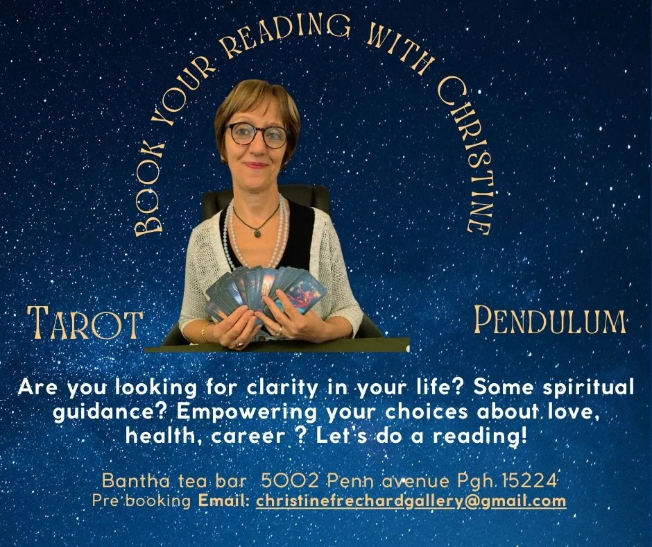 Tarot in the nook tomorrow, March 11! 4-7 PM 

Walk-ins encouraged! And don&rsquo;t forget to check out @frechardgallery across the street from Bantha 🔮