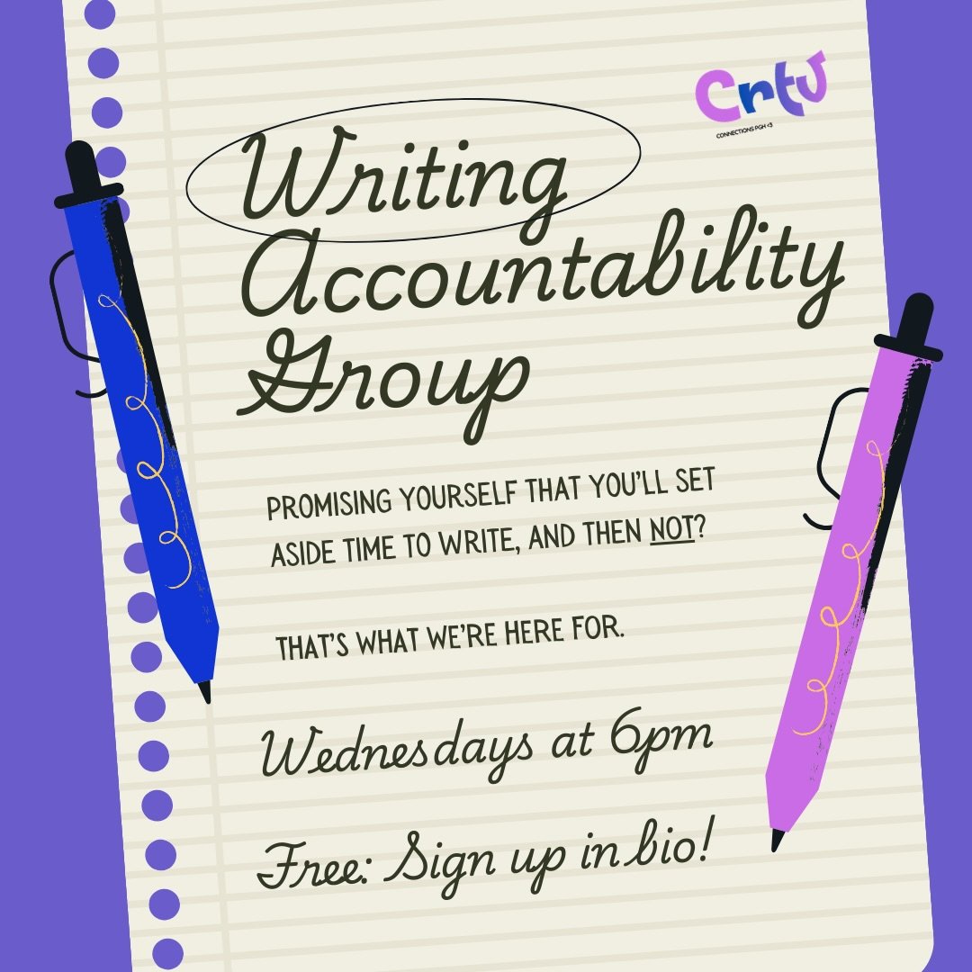 Writing Accountability Group by @crtvconnectionspgh happening this Wednesday, April 15th ✍️✍️✍️ 

sign up with the link in our bio!