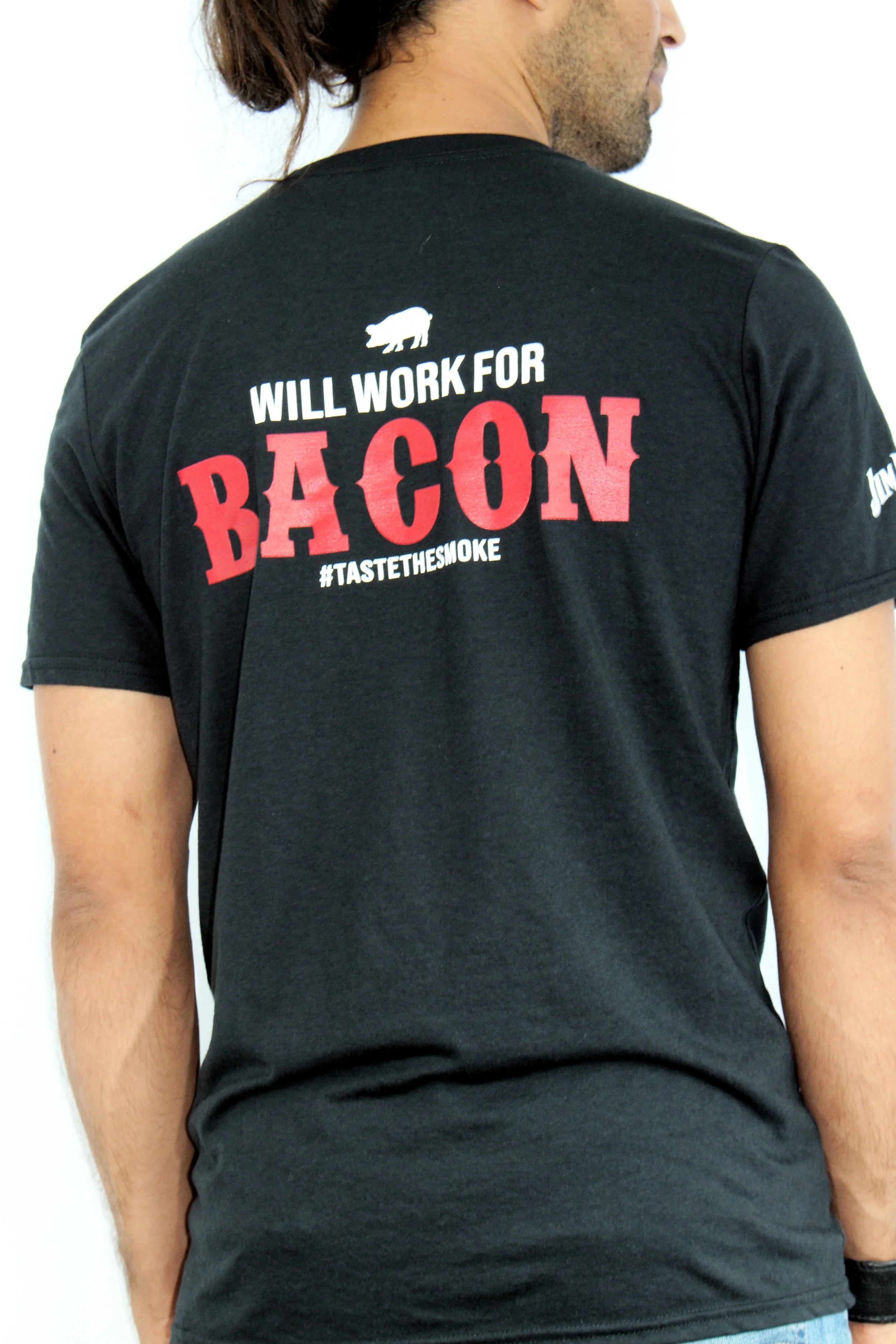 Smokehouse Puerto Rico WILL WORK FOR BACON tee
