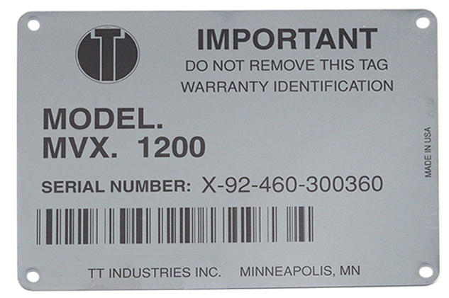 Laser Marked ID tag, Australian Laser Tech.