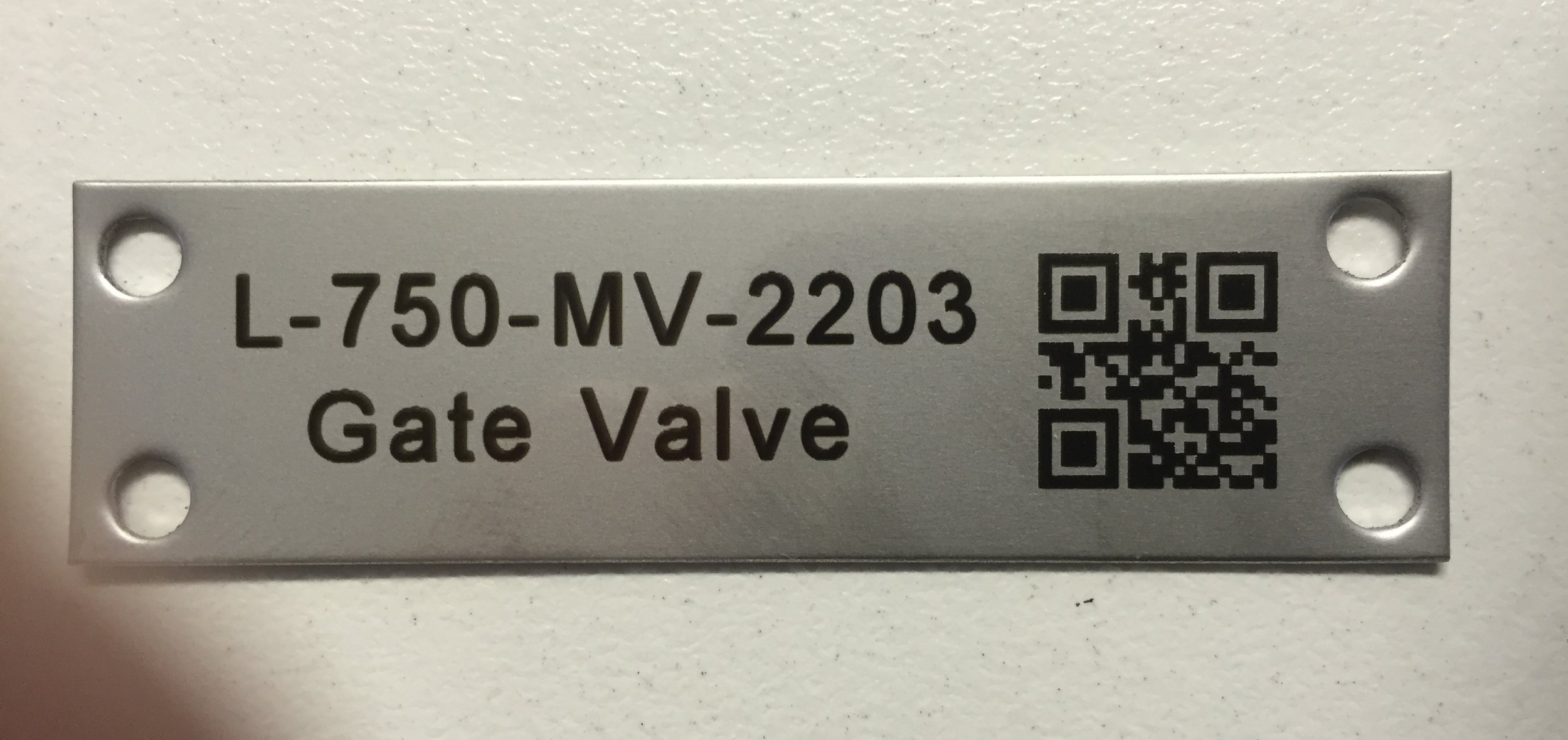 Laser Engraved Stainless QR code