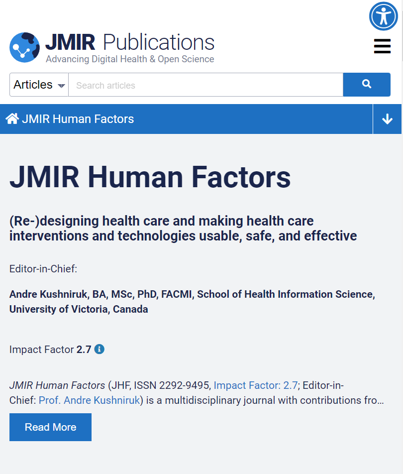 JMIR Human Factors