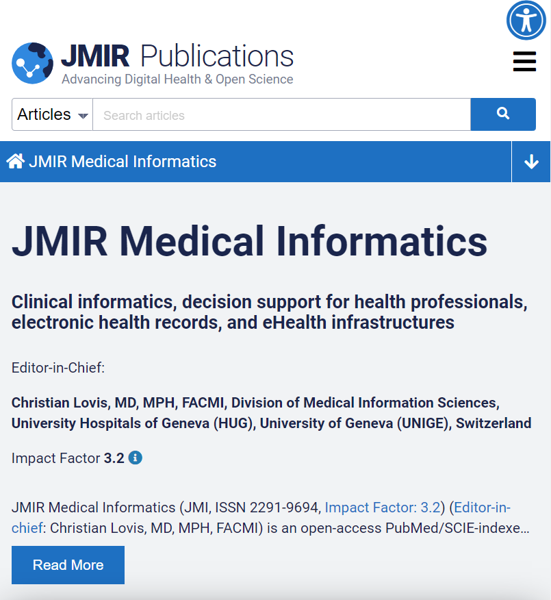 JMIR Medical Informatics