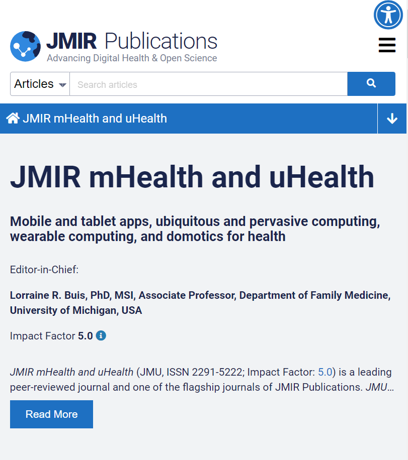 JMIR mHealth and uHealth