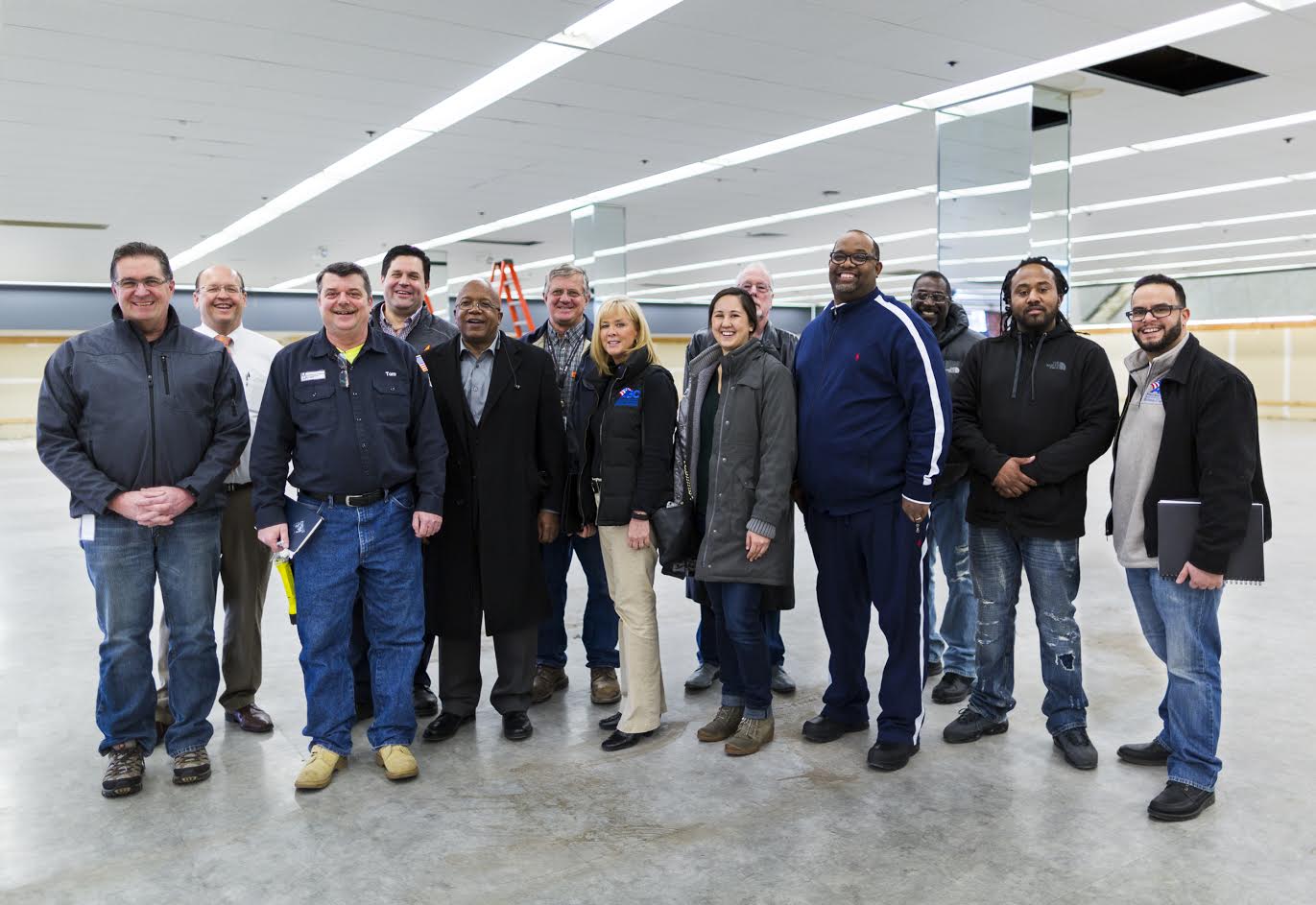 Representatives from ProjectHOOD, Manhattan Mechanical Services, Associated Builders and Contractors, Citgo and Metro Ford