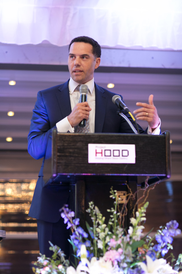 Steve Pemberton, Walgreens Boots Alliance Vice President and Chief Diversity Officer discussed the new facility donated to Project H.O.O.D. for its remarkable work in the Woodlawn community.