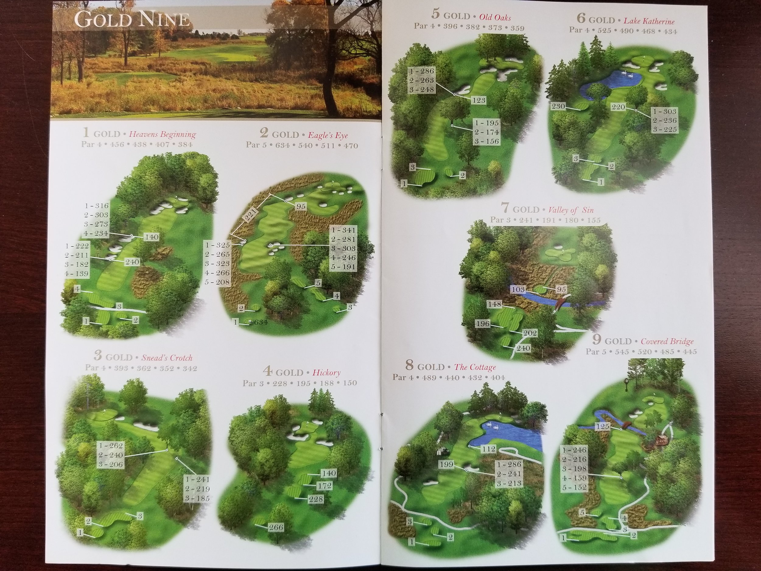 Gold Nine Course Guide at Rich Harvest Farms