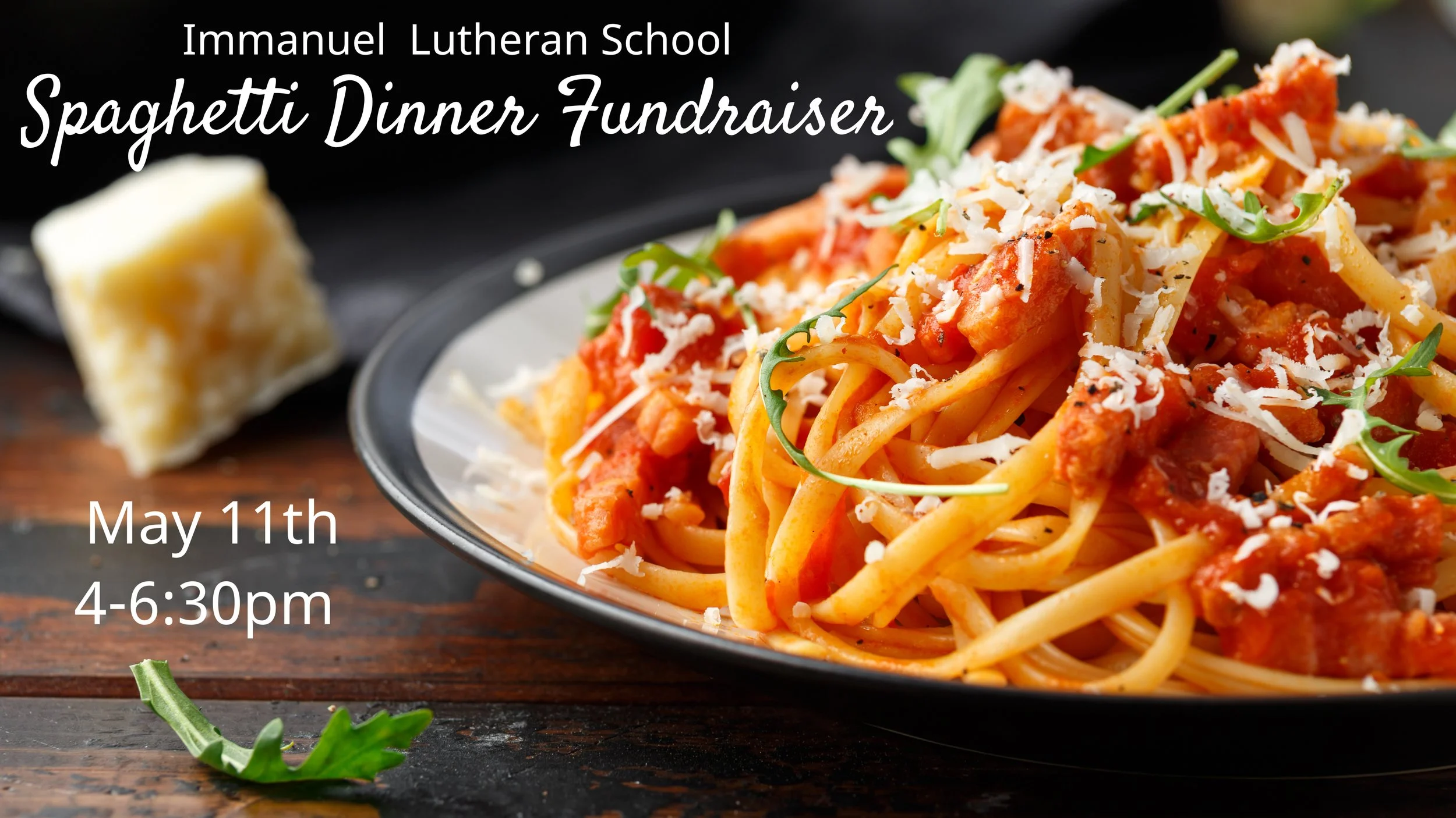 Spaghetti Dinner Fundraiser for Immanuel Lutheran School
