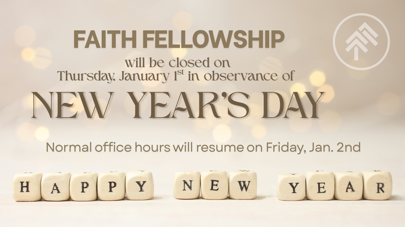 Office Closed for New Year's Day