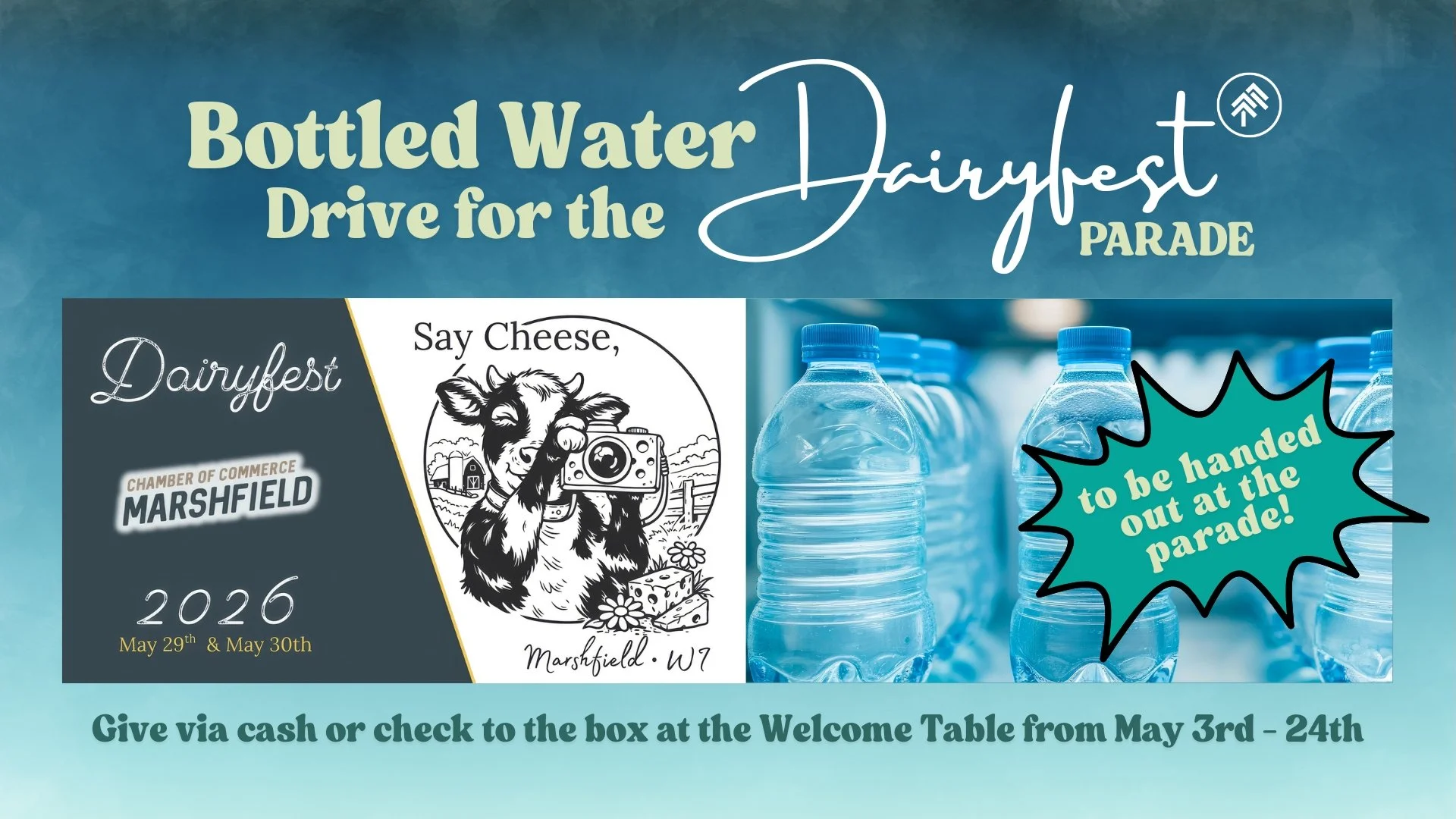 Dairyfest Parade 2026 - Bottled Water Drive &amp; Volunteer Sign-Up!