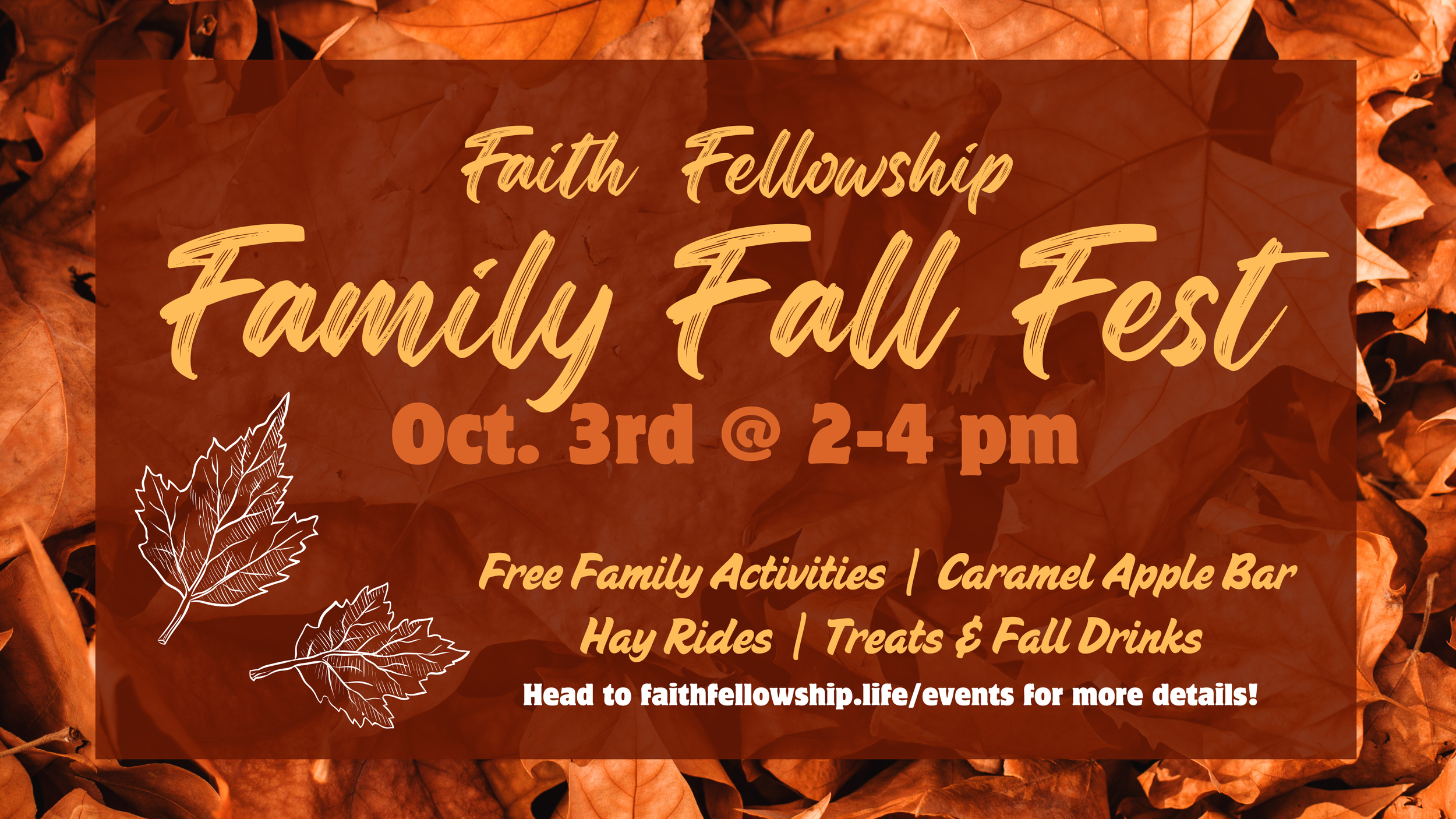 Faith Fellowship Family Fall Fest - October 3rd