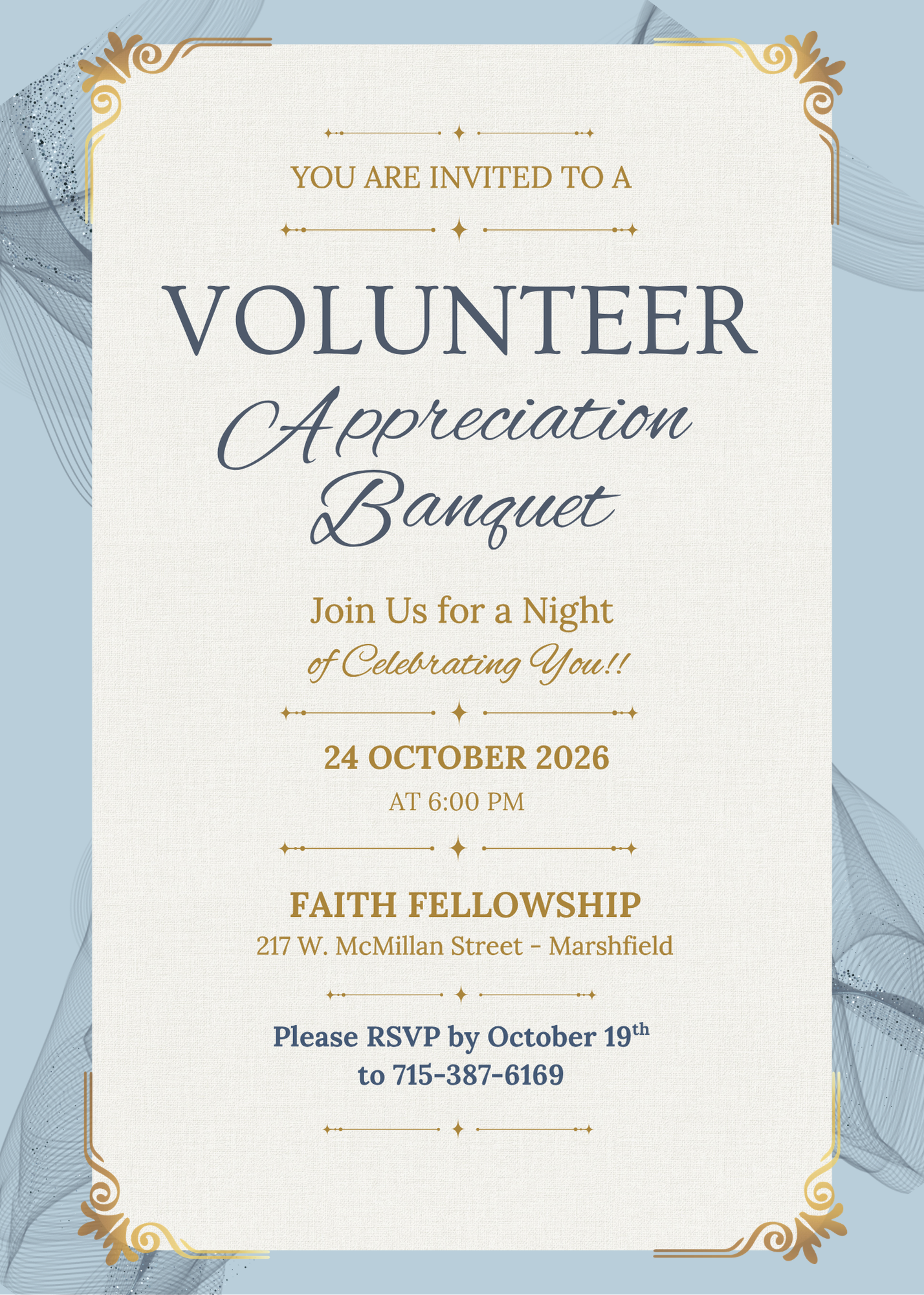 Volunteer Appreciation Banquet