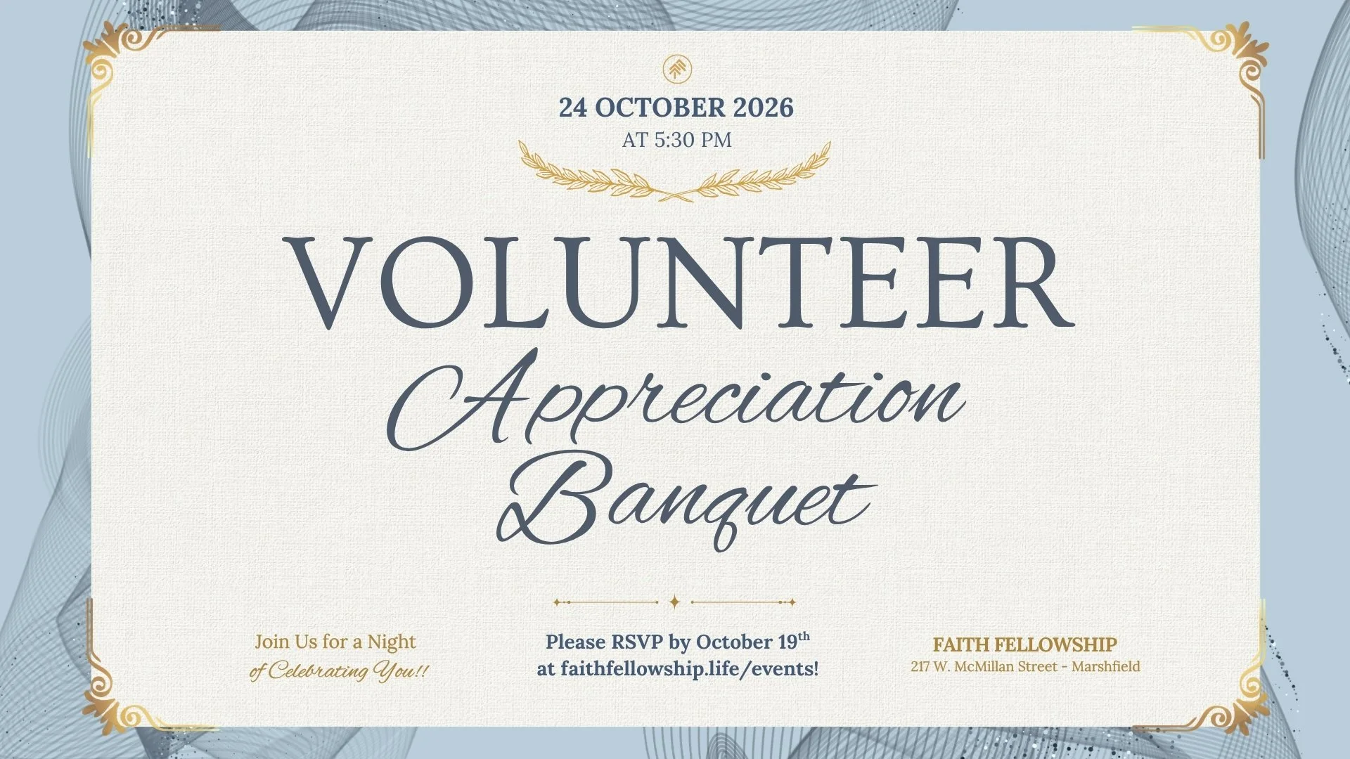 Volunteer Appreciation Banquet