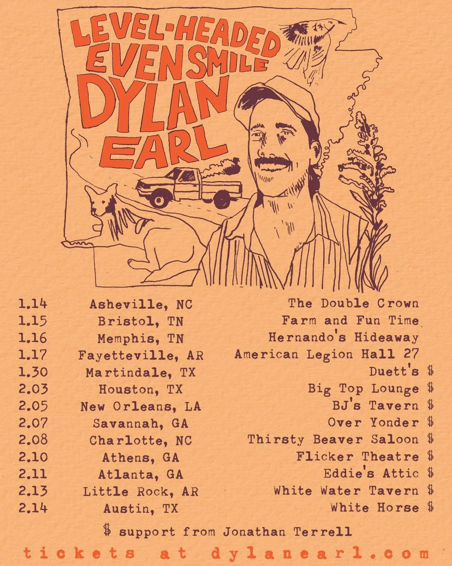 Jumping on to support this angel in the flesh @dylanearl.music - Will doing some @veganleatherforever sets for the after parties too. Get your tickets and send this to your pals. Real excited to hit the road with these beautiful cats!

1/30 Martindal