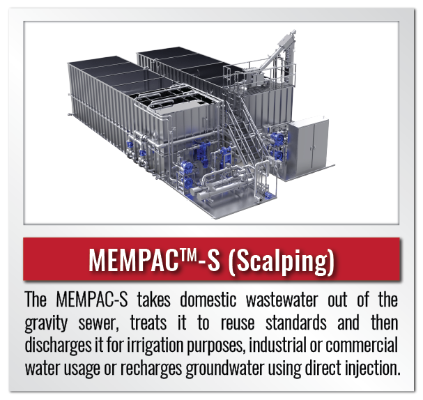 Mempac-S Scalping membrane bioreactor