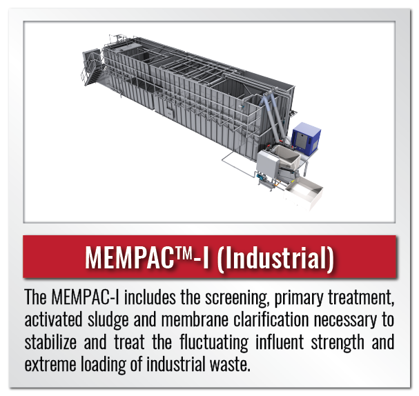 Mempac-I Industrial membrane bioreactor
