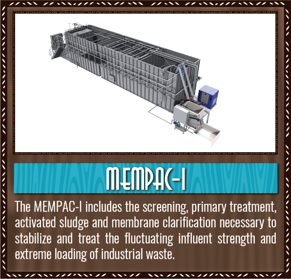 Mempac-I Industrial membrane bioreactor