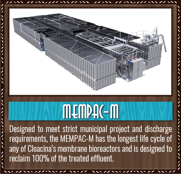 Mempac-M Municipal membrane bioreactor