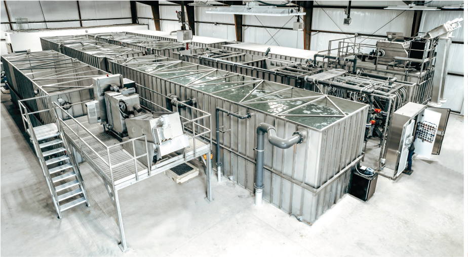 Cloacina wastewater treatment system at a tribal casino resort