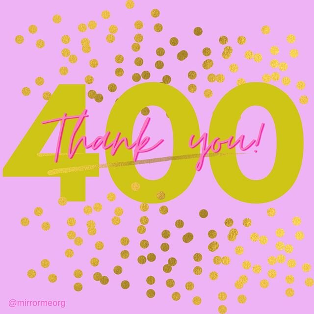 🙏🏾 THANK YOU!! 🙏🏽 We&rsquo;re excited to have 400+ people a part of the Mirror Me Community! That&rsquo;s 400+ opportunities for our mission to be fulfilled daily. &mdash;&mdash;-
✨Stay connected!✨ Have you been getting our emails? There are some