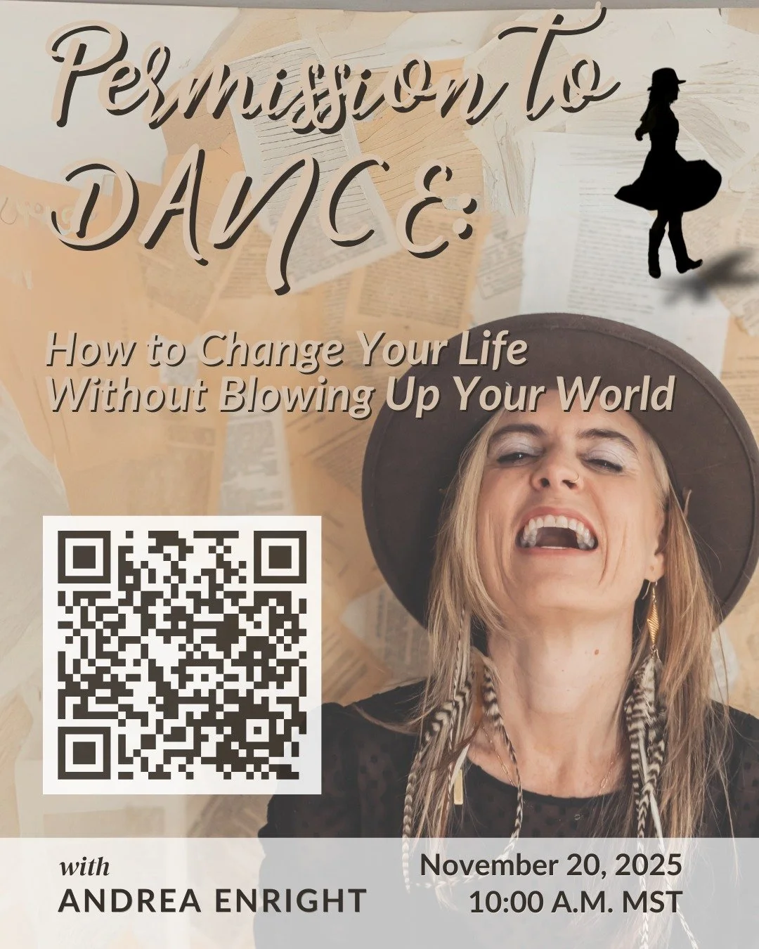 A workshop offering space, reflections, practices, and dancing to rediscover the real you and get permission to write your own damn fairytale.

In this Permission Workshop you'll get concrete tips to start a journey within, so you can stop numbing ou