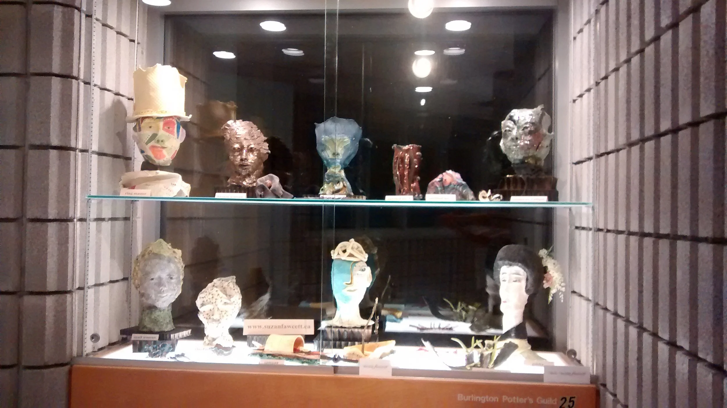 All works here by Suzan Fawcett, currenly on display in the Art Gallery of Burlington (Summer 2017)