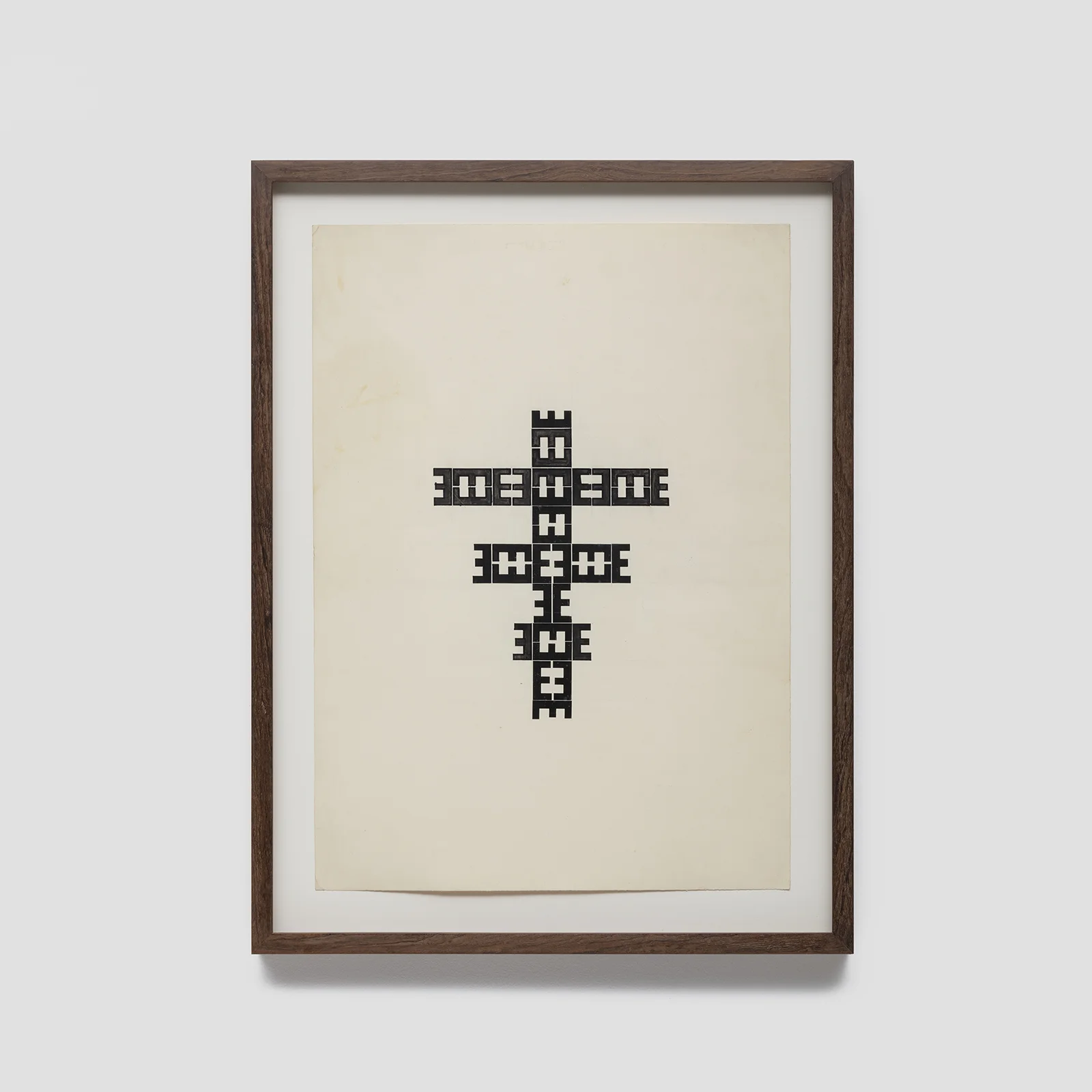 sem título, c. 1970 tinta e letras transferíveis s/ papel 48 x 33 cm