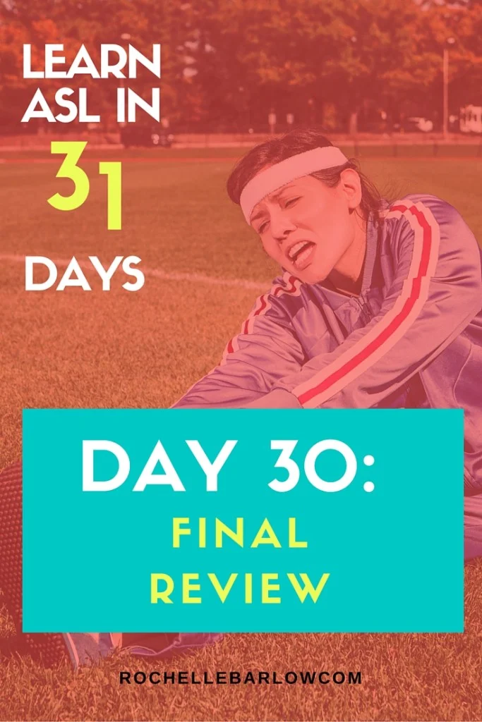 You've been dying to learn ASL forever! Now you can! You'll learn not only vocabulary, but also grammar and all the skills the go along with ASL. For FREE! Pin so you can have easy access to all 31 lessons | Final Review