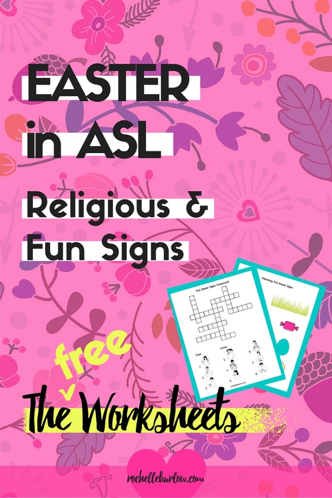 Let's make your Easter awesome and learn some Easter signs! There's two videos for you: religious and fun easter signs, along with FREE worksheets! Click on over to grab the worksheets.