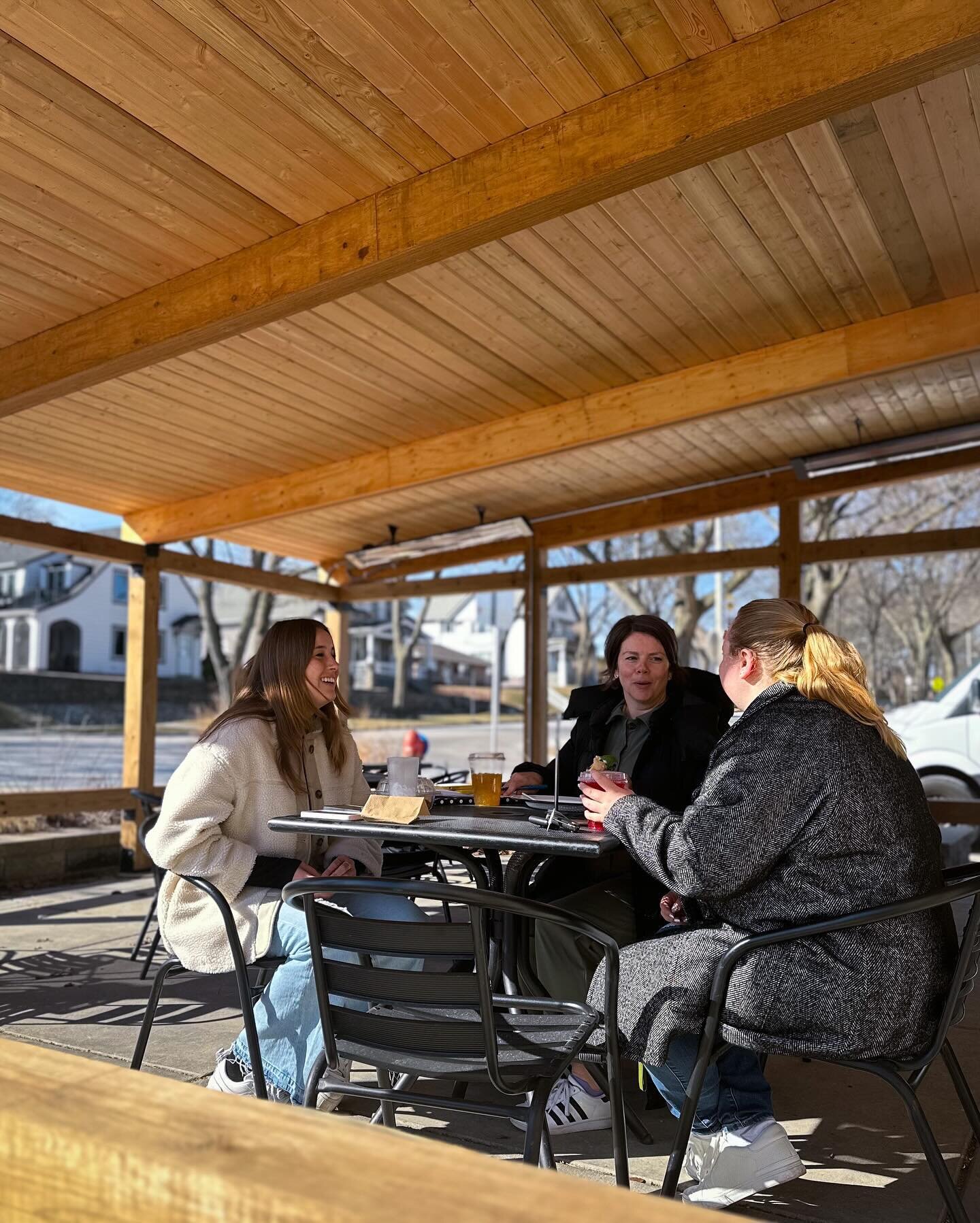 Are you warm enough? 
Sure it&rsquo;s a little chilly outside, but that won&rsquo;t stop us&hellip; we&rsquo;re too busy enjoying our new covered and also HEATED patio!
Bring your pals, your kids, or your furry kids (pets) and join us for a toasty an