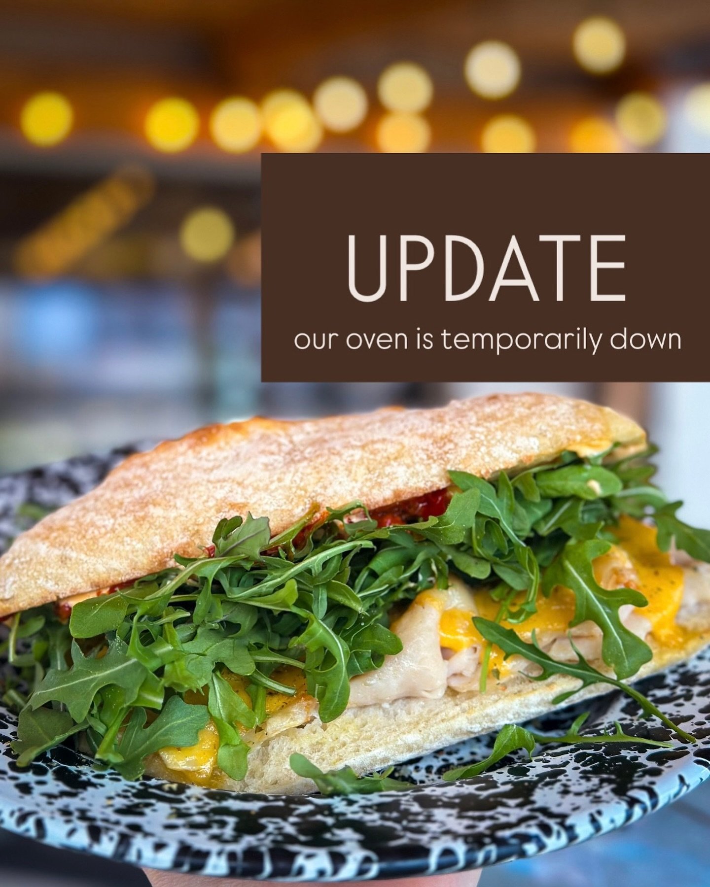 OH NO

Our oven decided it needed a break (same) 
Monday is the earliest we can get someone out. 

Treats, plants, and cold handpies are still available!! 

Thanks for your understanding 💛