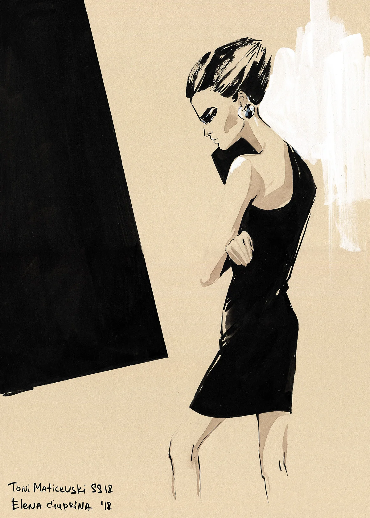 toni maticevski black dress Toni Maticevski Supernova Gown- Black
