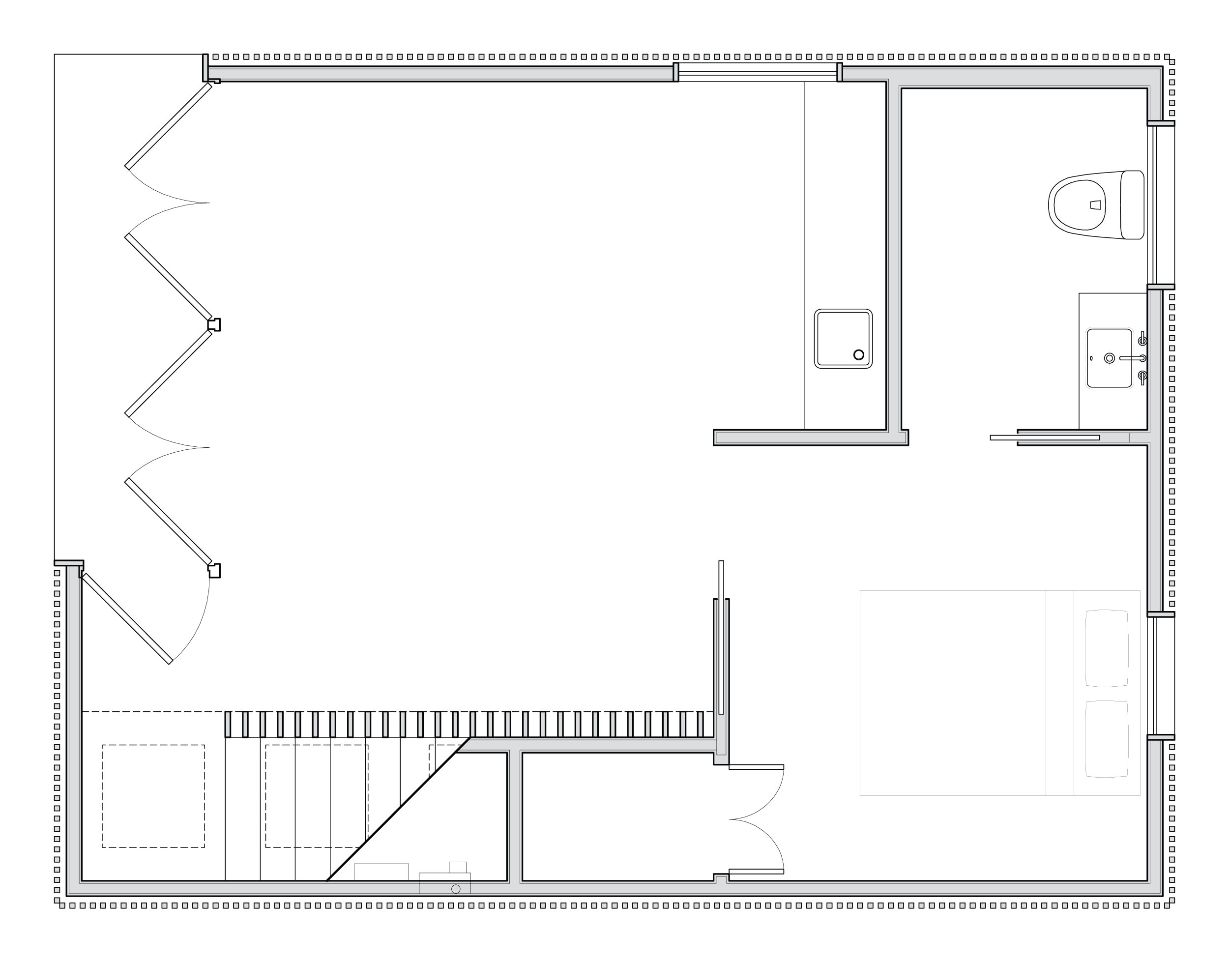  First floor plan of the living areas. 