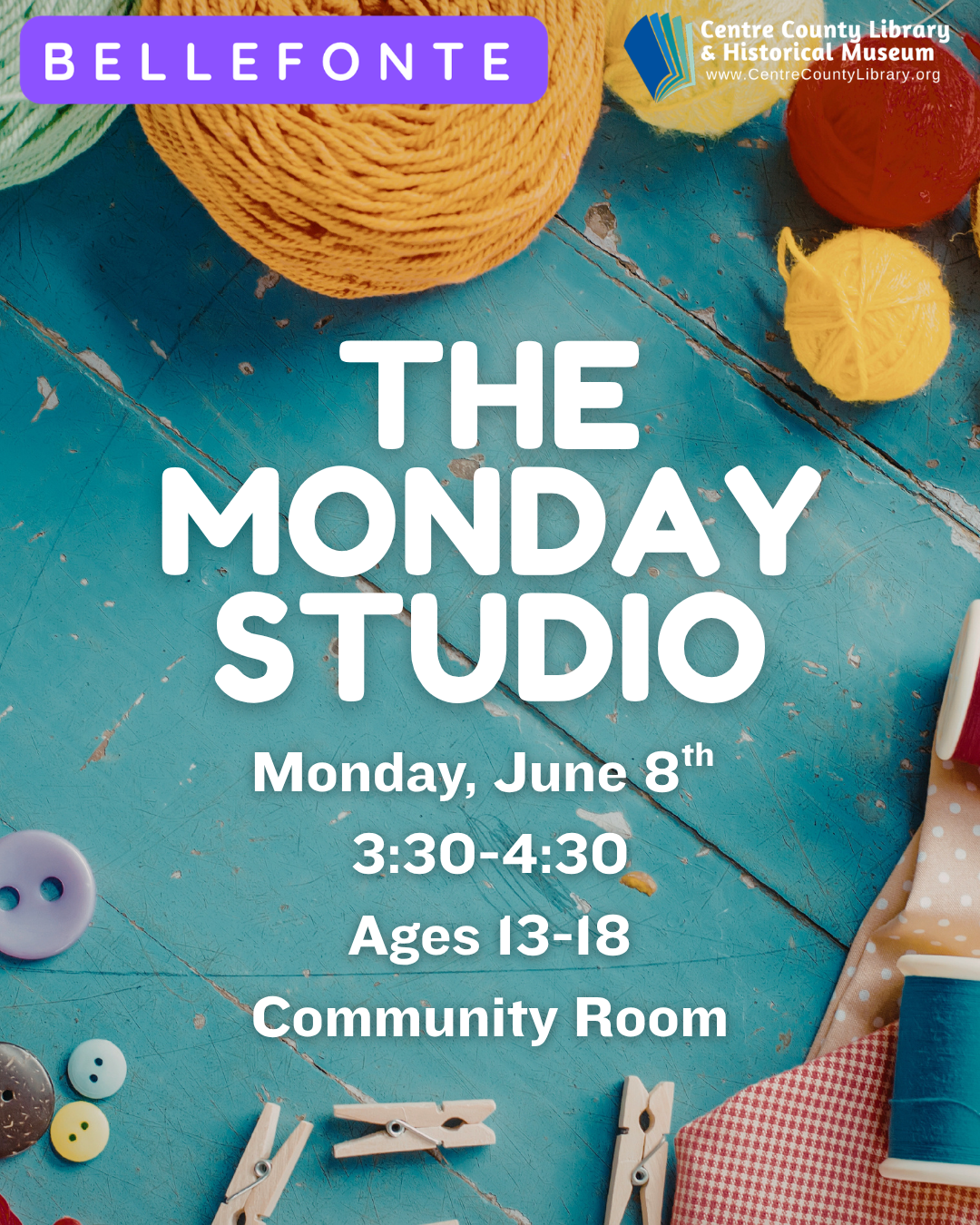 The Monday Studio — Centre County Library & Historical Museum