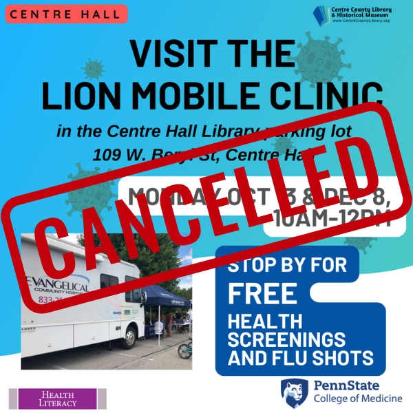 PSU Mobile Clinic: Cancelled