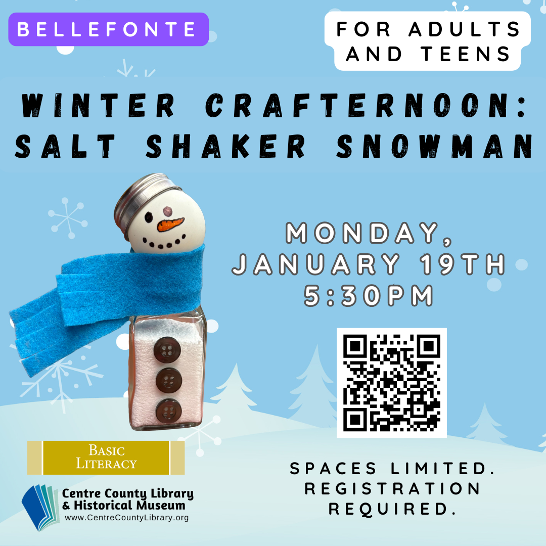 Winter Crafternoon: Salt Shaker Snowman