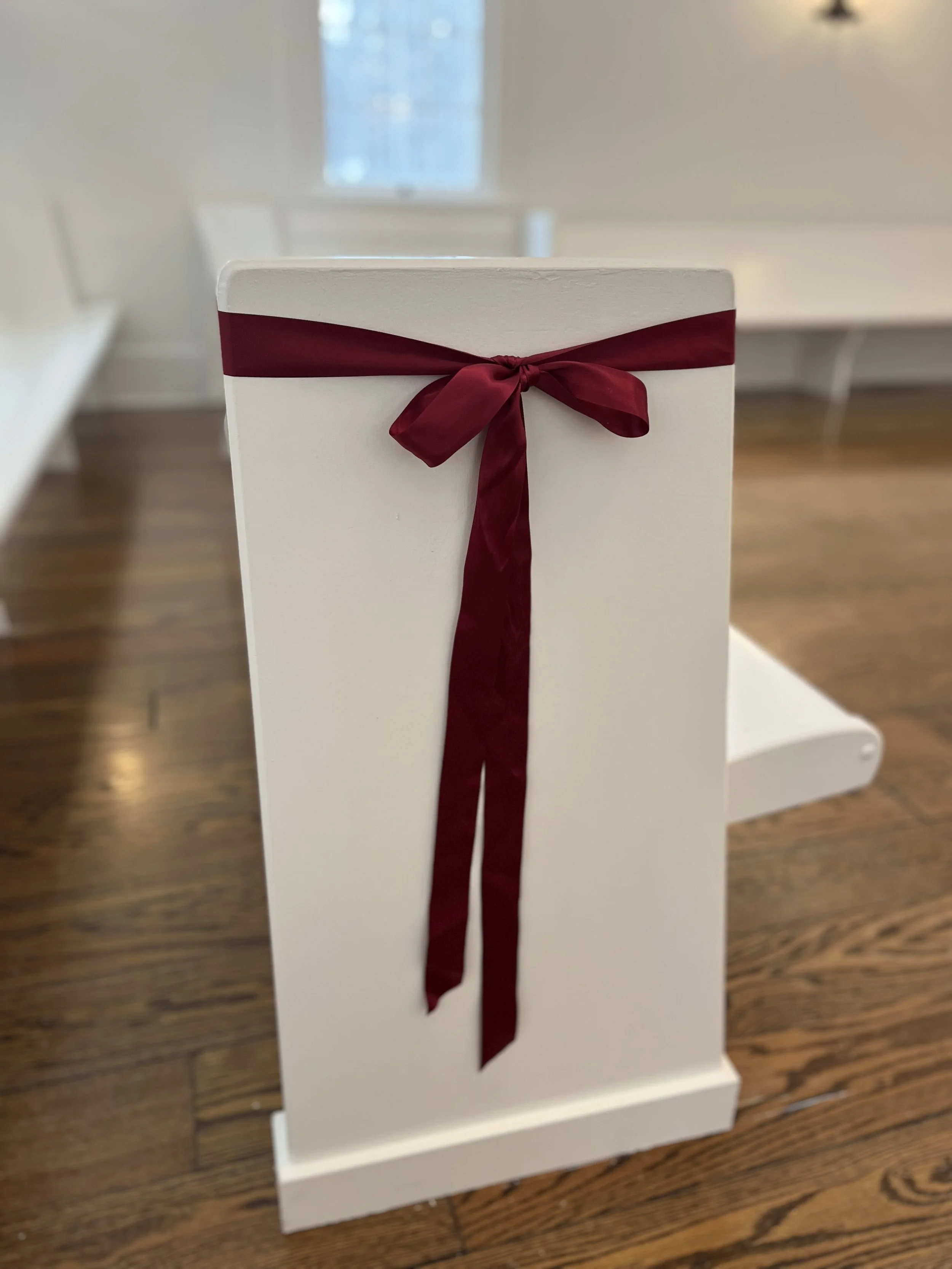 Burgundy Ribbon Bows - 10