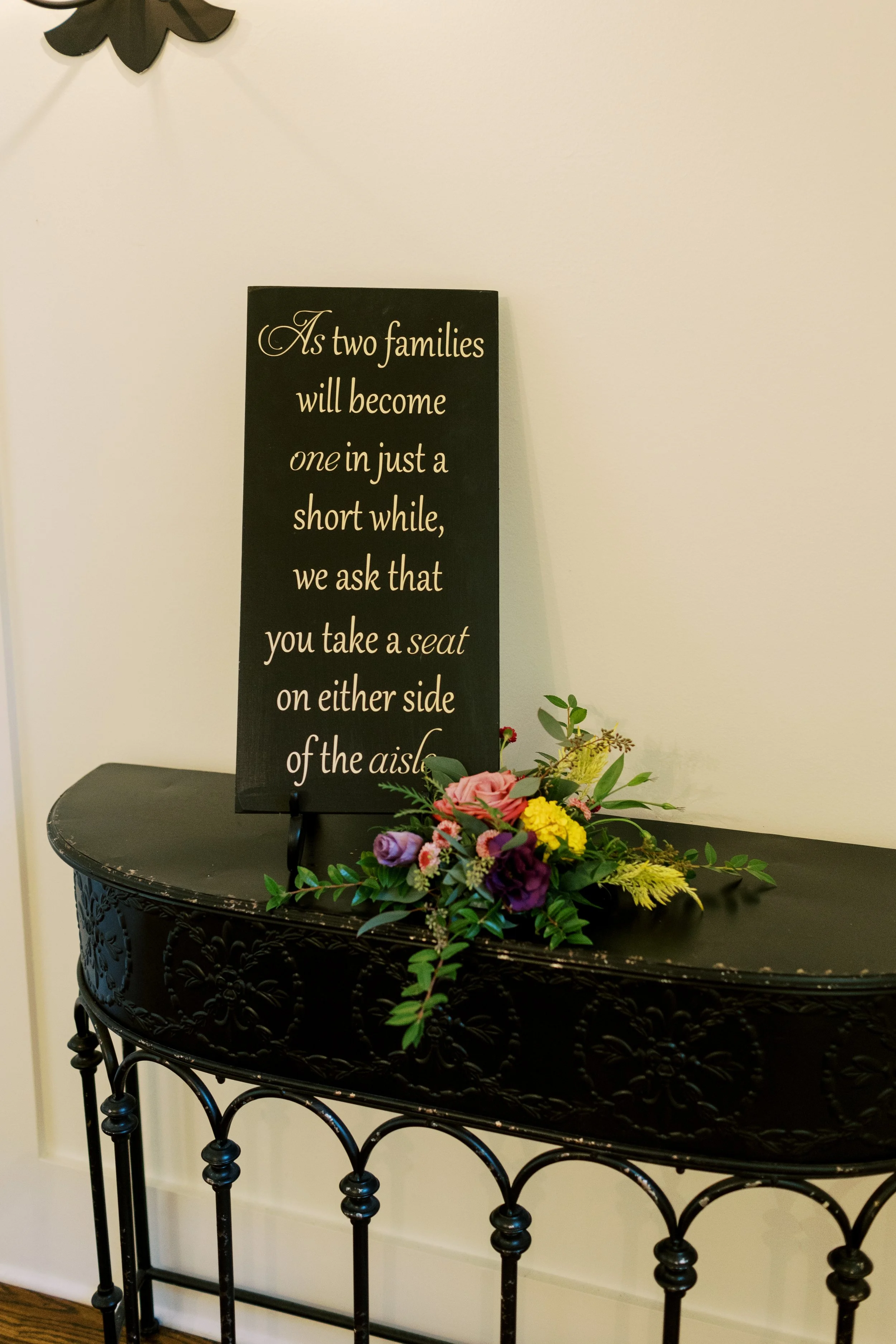 The Morris Estate — Signs & Table Numbers