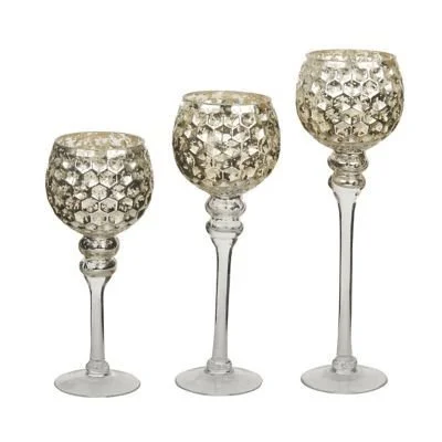 Silver Goblet Trios - 14 Sets