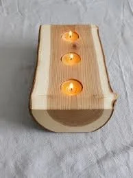 Wood Tealight Holders - 10