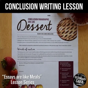 Click here for Secondary Sara's free Conclusion Writing lesson.