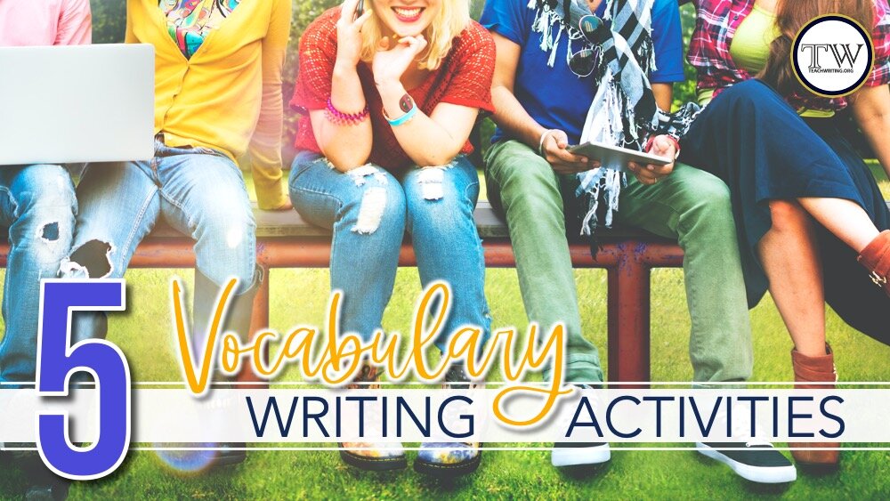 …fun vocabulary writing activities for middle and high school ELA…