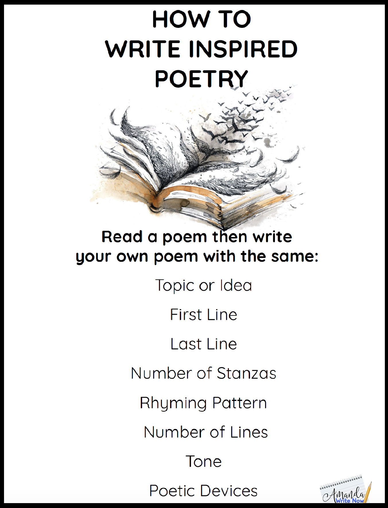 poems with 5 literary devices