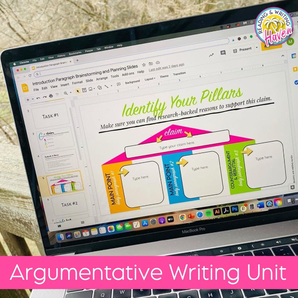 lesson on writing an argumentative essay