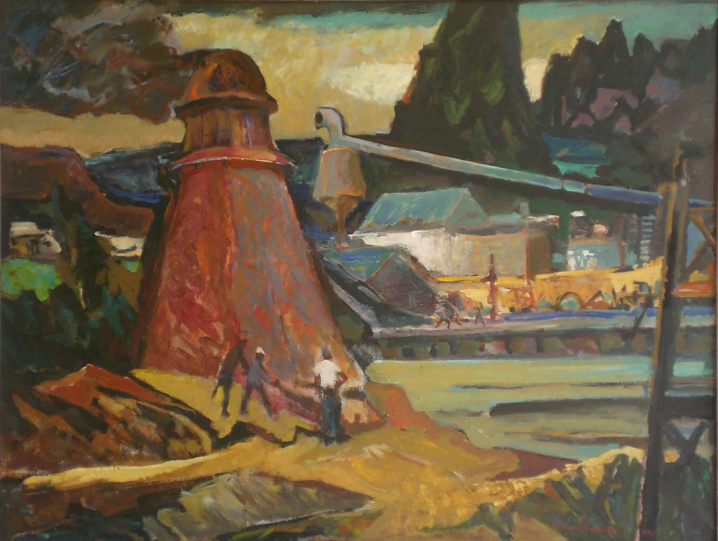 Mill at Wren, oil, 51x39 $4,500 Nelson Sandgren